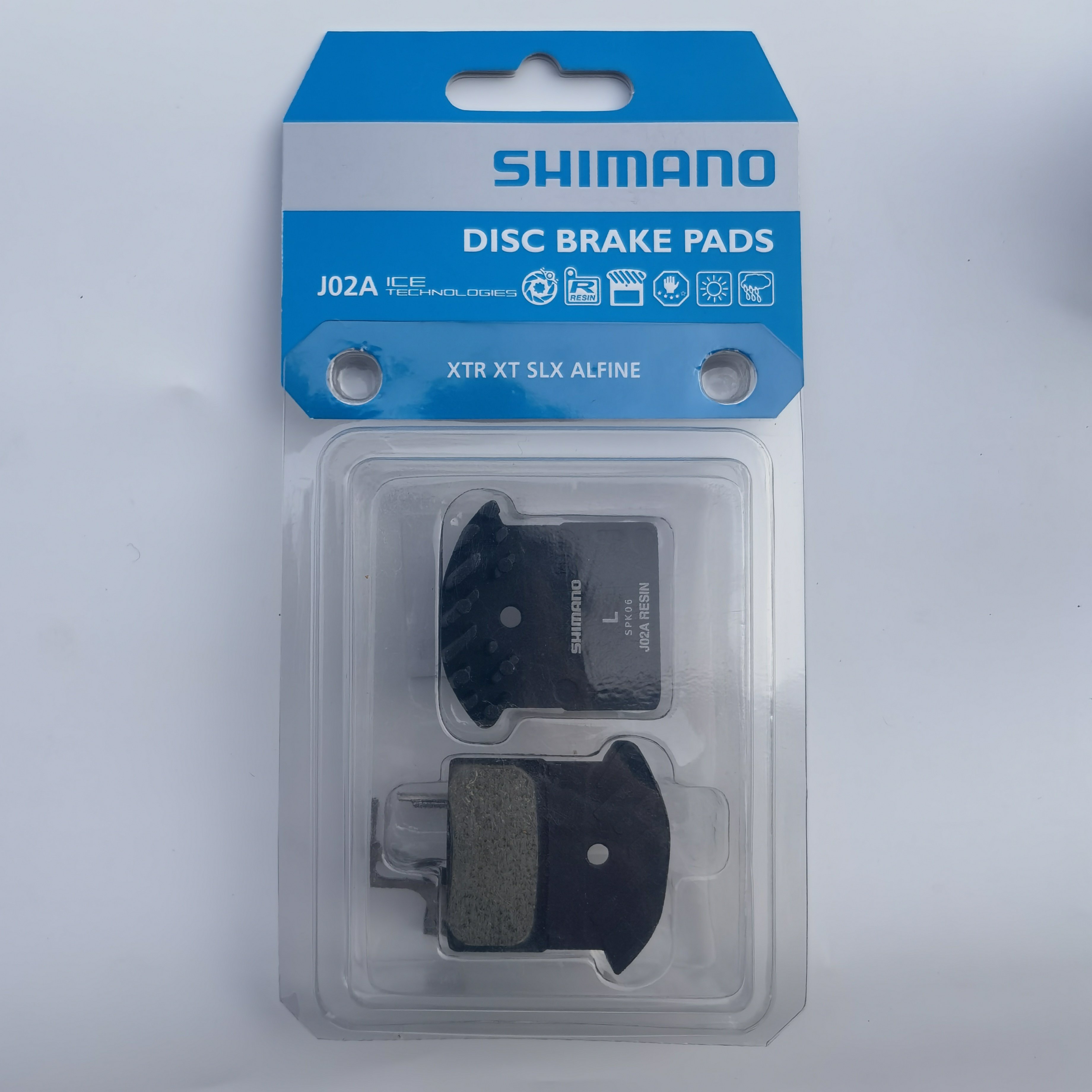 SHIMANO ICE-TECH J05A J04C J02A MTB Bicycle Resin Metal Brake Pads Cooling Fin for DEORE SLX XT XTR M675 M785 M985