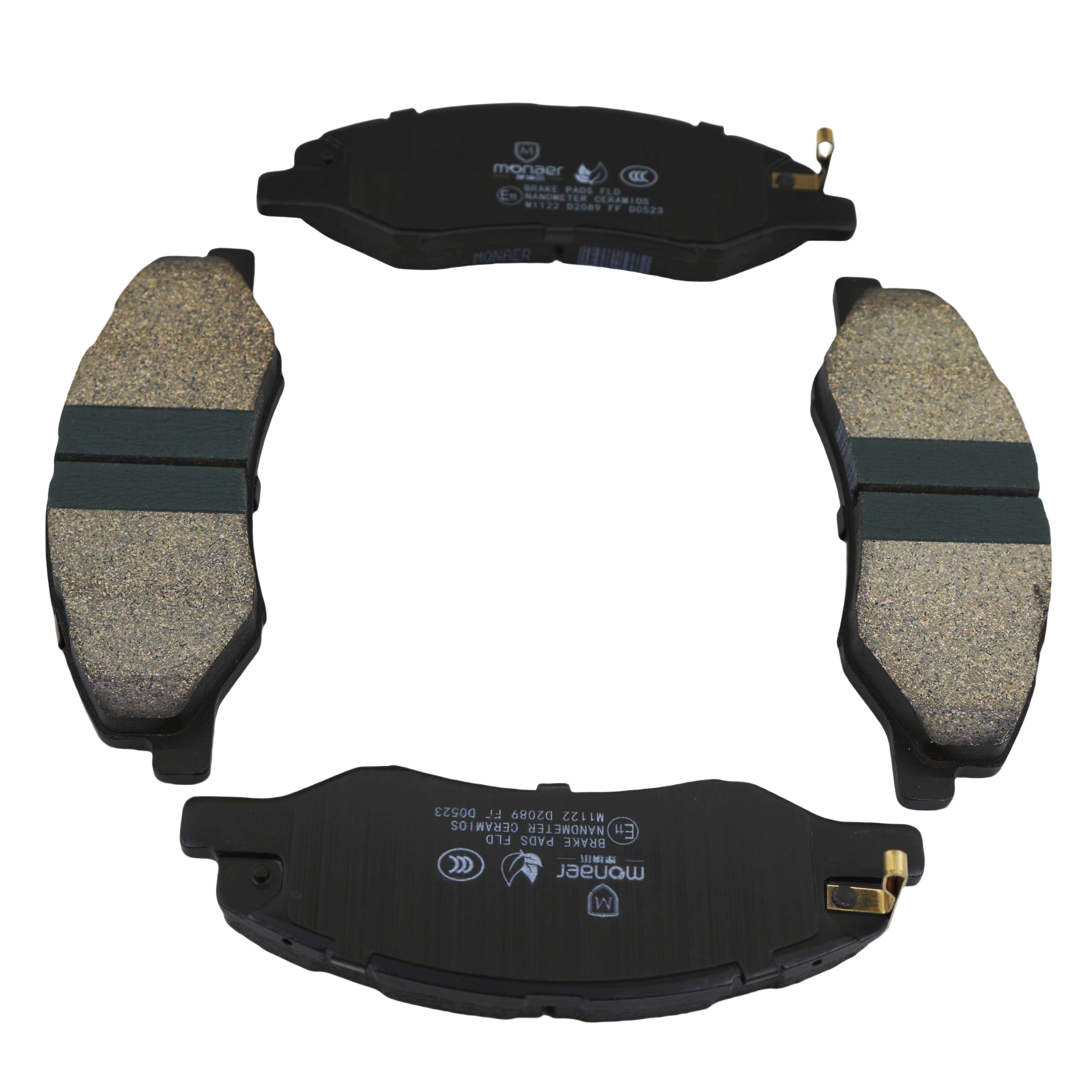 D2115 Auto High Quality Brake Systems Ceramic Brake Pads for Car