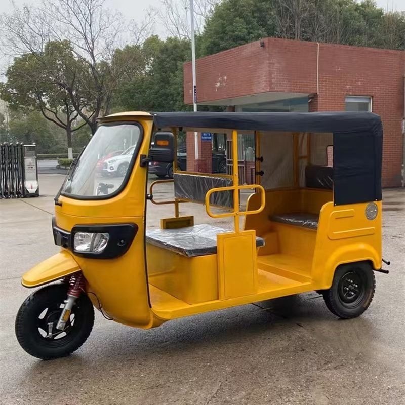 2023 New Design 9 People Three Wheelers Load Gasoline Motor Taxi Car