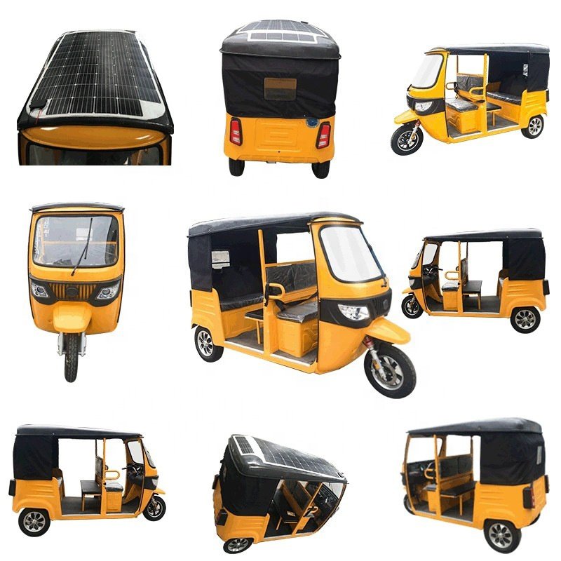 2023 New Design 9 People Three Wheelers Load Gasoline Motor Taxi Car
