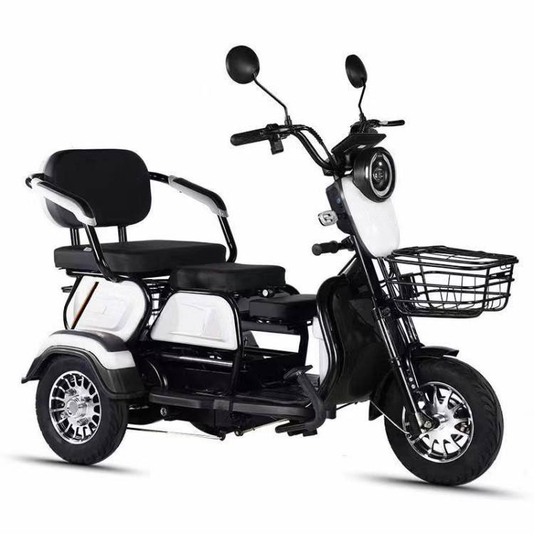 Cheap Factory Price Three Wheel Motorcycle Cargo Family E Bike 3 Seater Long Range Electric Tricycle