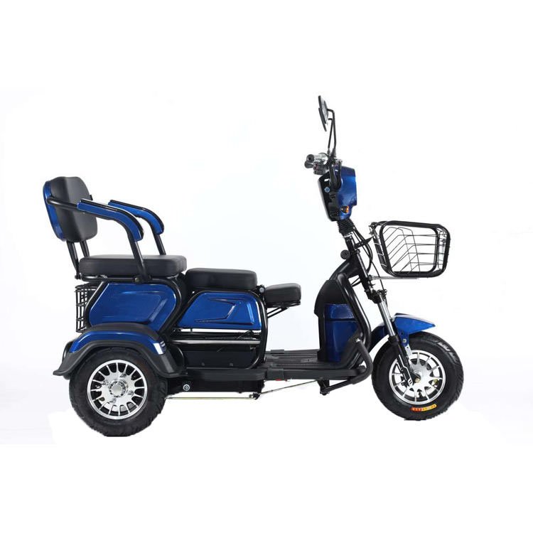Cheap Factory Price Three Wheel Motorcycle Cargo Family E Bike 3 Seater Long Range Electric Tricycle