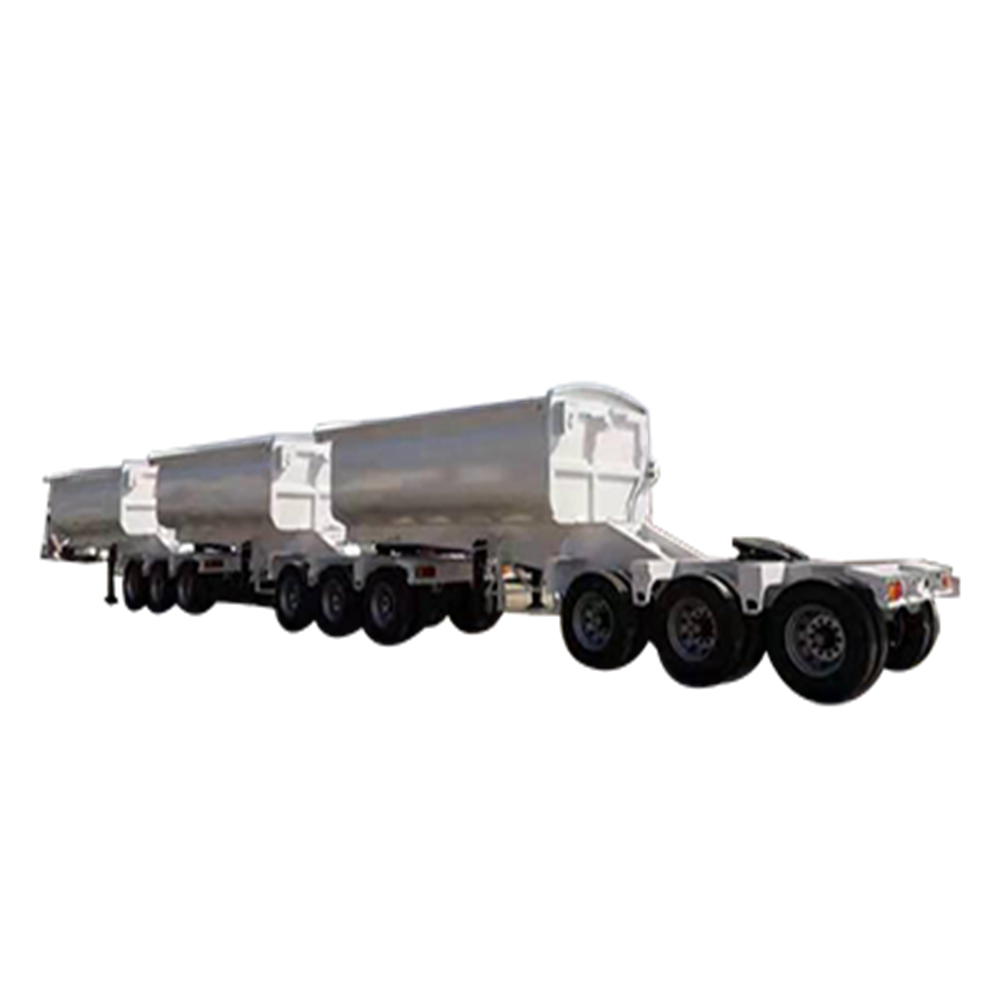 CHANGCHI Van/U Shape Side Dump Semi Trailer Tilt Dumping Truck Trailer High Capacity Side Tipper Trailer With Hydraulic Cylinder