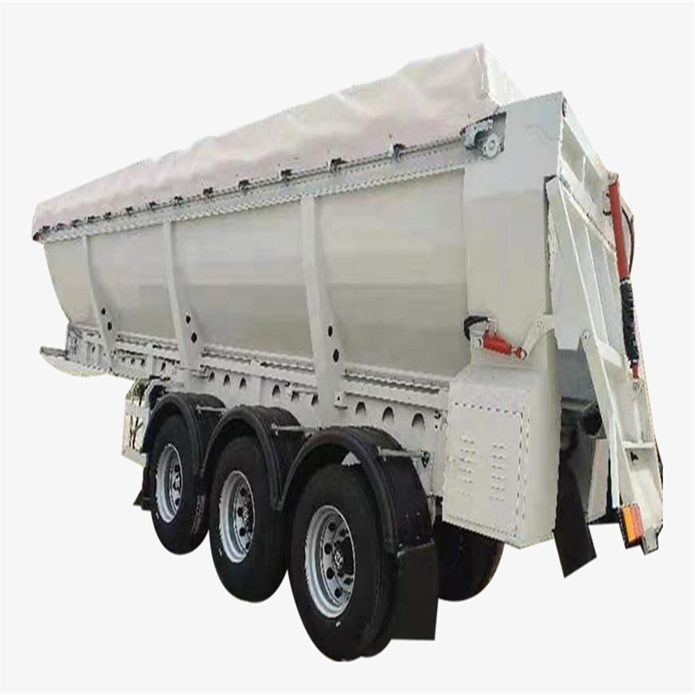CHANGCHI Van/U Shape Side Dump Semi Trailer Tilt Dumping Truck Trailer High Capacity Side Tipper Trailer With Hydraulic Cylinder