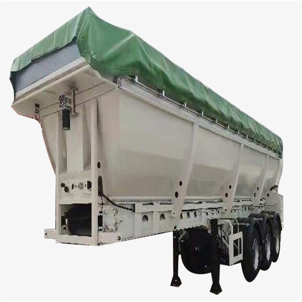 CHANGCHI Van/U Shape Side Dump Semi Trailer Tilt Dumping Truck Trailer High Capacity Side Tipper Trailer With Hydraulic Cylinder