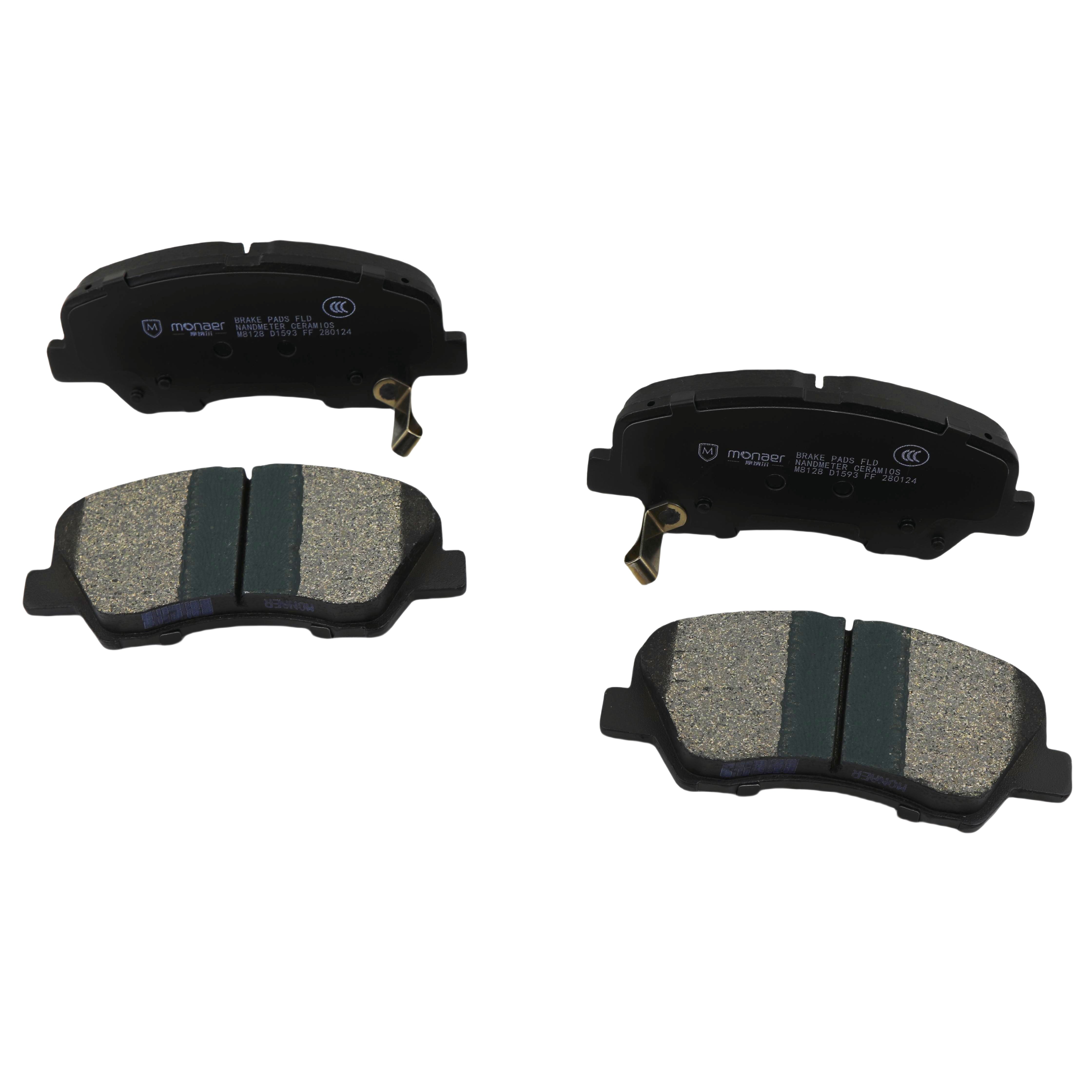 Monaer Brake Pads D1593 Ceramic Front Disc Brake Pad for Hyundai/Kia
