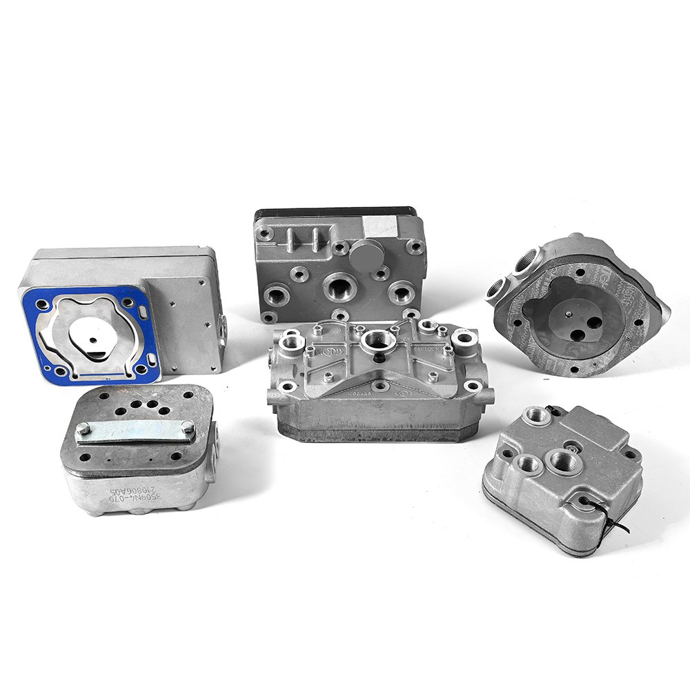 Engine Parts Air Brake Compressor Cylinder Head Assy Heavy Truck Auto Air Compressor Head for Sinotruk Howo