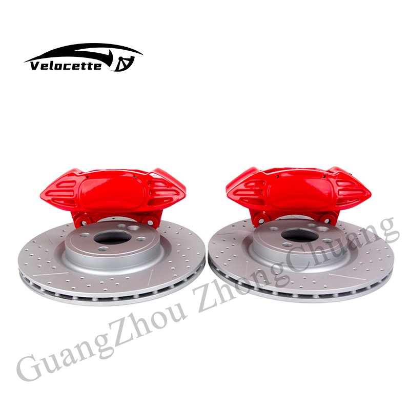 Mini Brake Caliper Kit 4 Pot Piston with 316mm Brake Disc Rotor Brake Pads Oil Pipe for BMW Mini R56