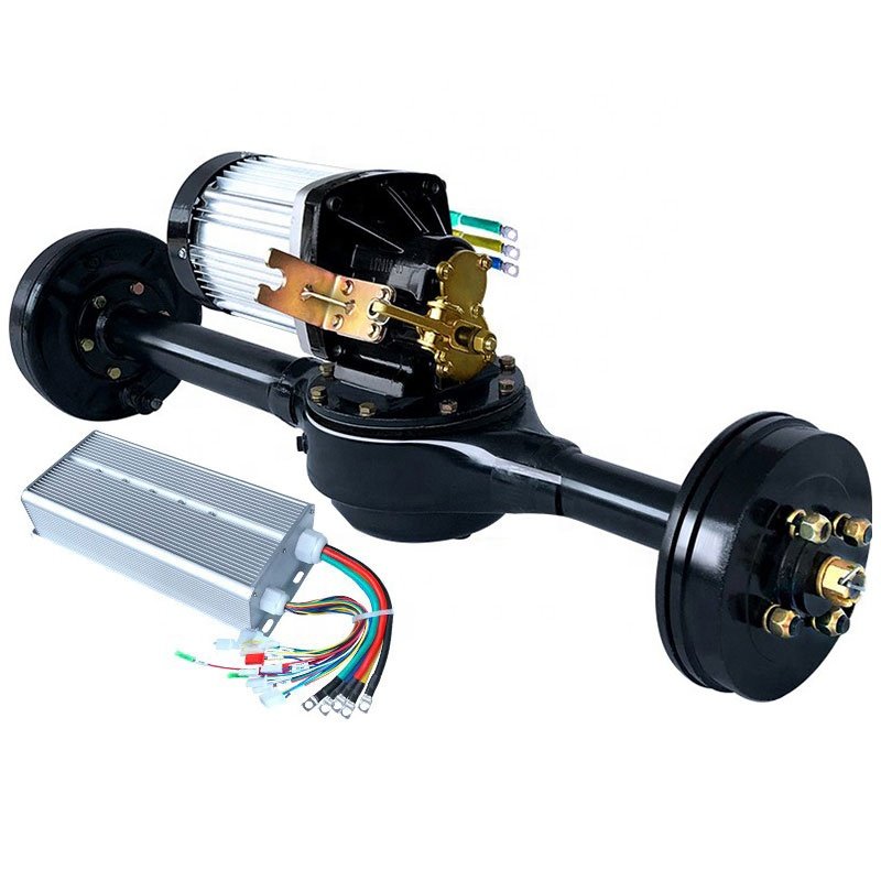1.5 KW 2000W 3000W 60V 72V Electric Cars Drum Brake Rear Axle with Brushless Differential Motor