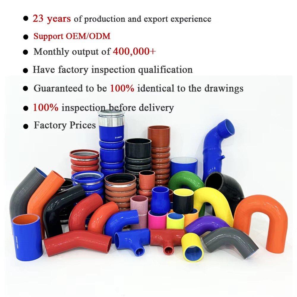 Kinglin Factory Wholesale Car Universal Silicone Braided Hose Heat Resistant Flexible Turbo Intake Silicone Radiator Rubber Hose