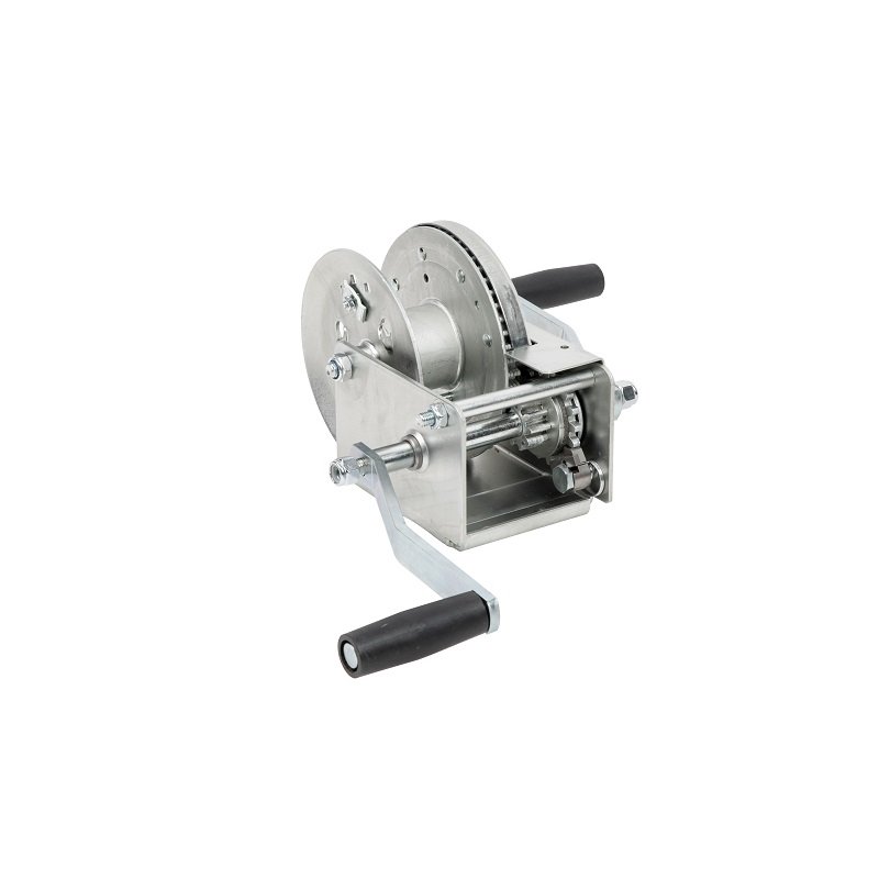 1500LBS Wear-Resistant Manual Auto Steel Brake Small Wire Rope Hand Boat Trailer Winch With Brake T15N