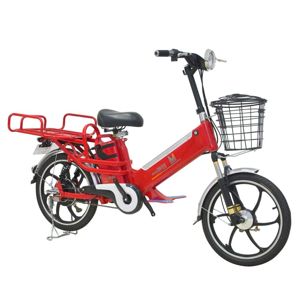 20inch Electric Cargo Bike for Sale 2 Lithium Battery 48V10ah/48v15ah 350w Express Electric Bike for Delivery Fast Foods