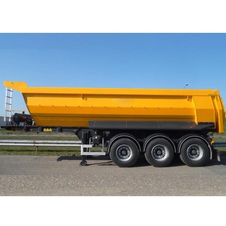 ZW GROUP Dump Semi-trailer China 40 Ton 50 Ton Truck 3 Axle Tipper Dumper Semi Trailers Tractor Hydraulic Mining Trailer