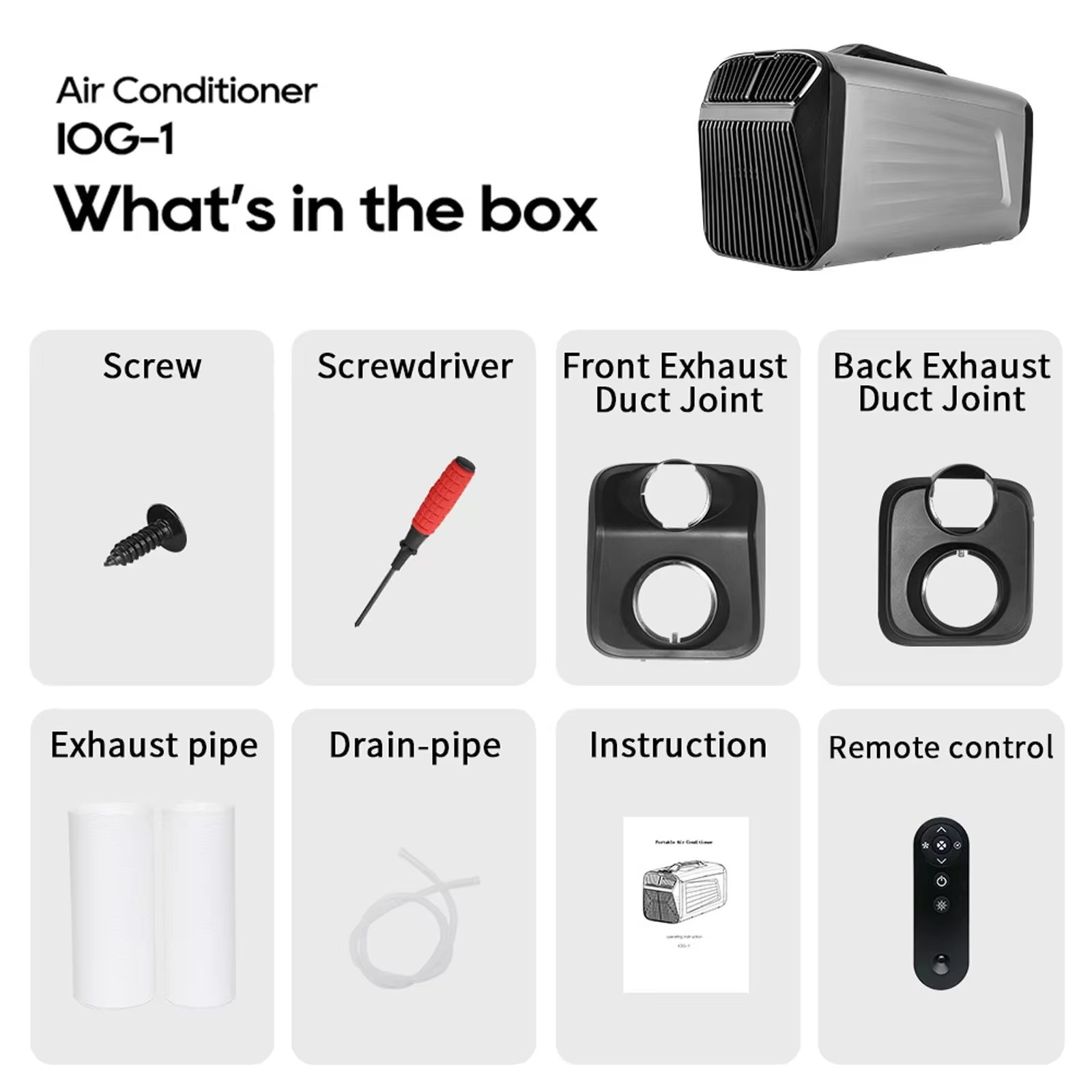 IOG-1 Portable Air Conditioner Mini Portable Ac Smallest Conditioner Clean Air Safety Cooler Truck Factory Directly Conditioner