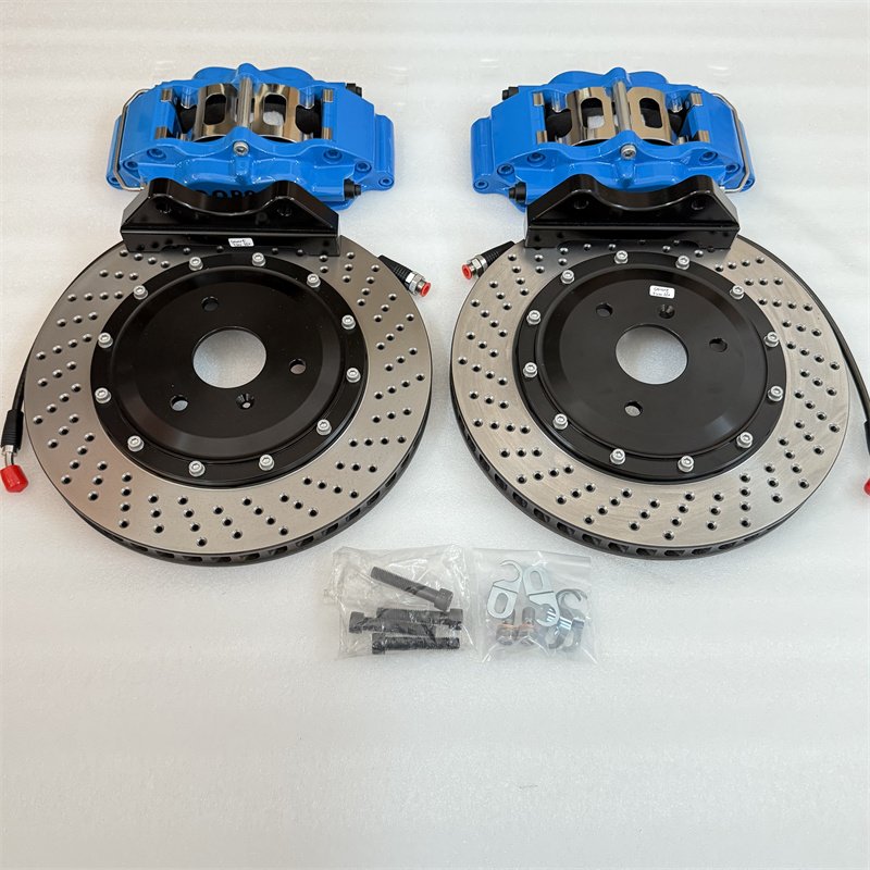 Jekit 4 Pots Brake Caliper an Upgrade Kit of 330mm for Fiat Abarth 500 Front Rim 17
