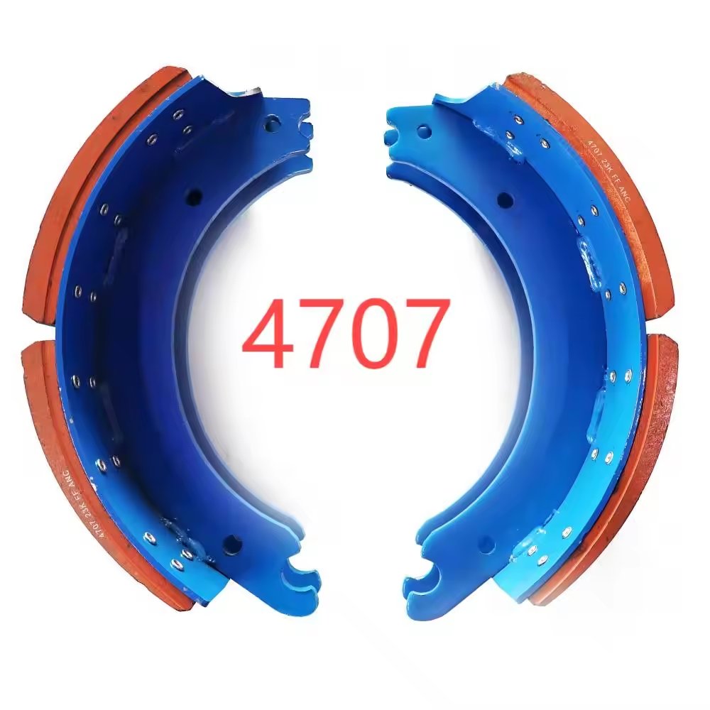 Cast Iron Heavy Duty Truck Brake Shoes Truck Brake Lining Shoes 4707 with Repair Kit