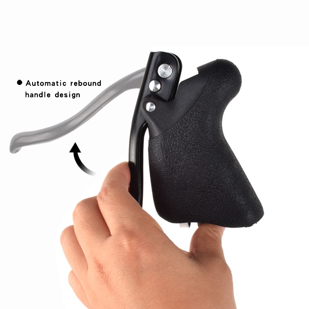 FMFXTR 2PCS Bicycle Brake Crank Sports Bike Handle Brake Lever Bicycle Brake Accessories Lightweight Road Bike Aluminum Alloy
