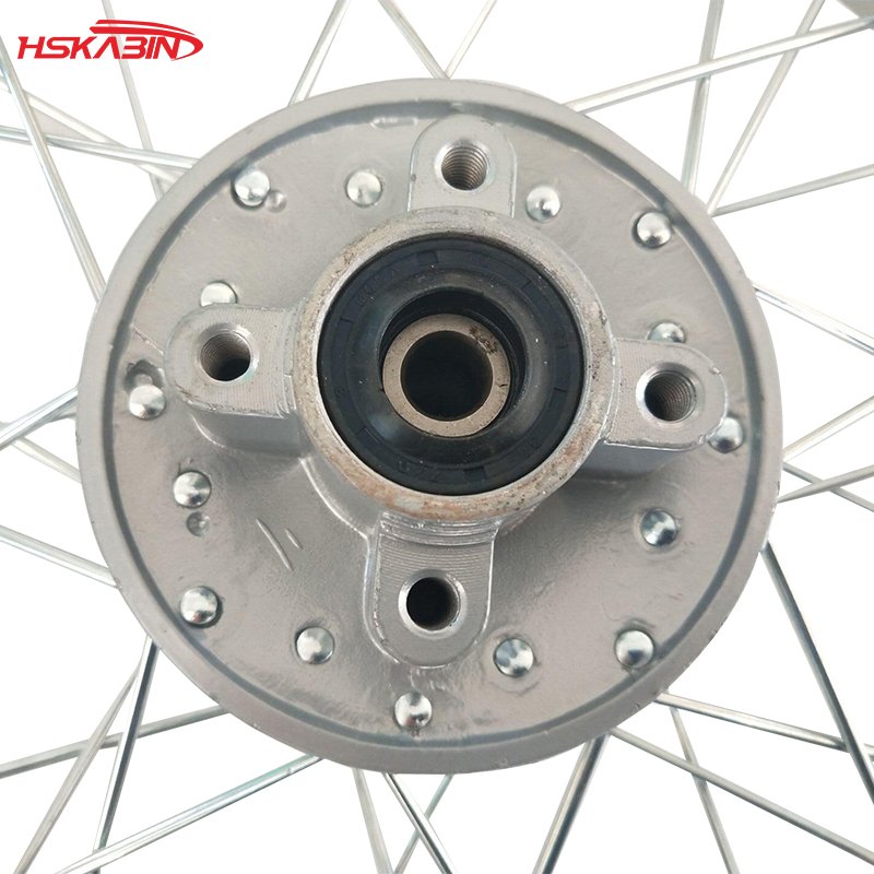 Off-road Motorcycle Electroplated Rear Hub 1.85X14 Inch Disc Brake Drum Rear Steel Rim Assembly Accessories for Motorcycles