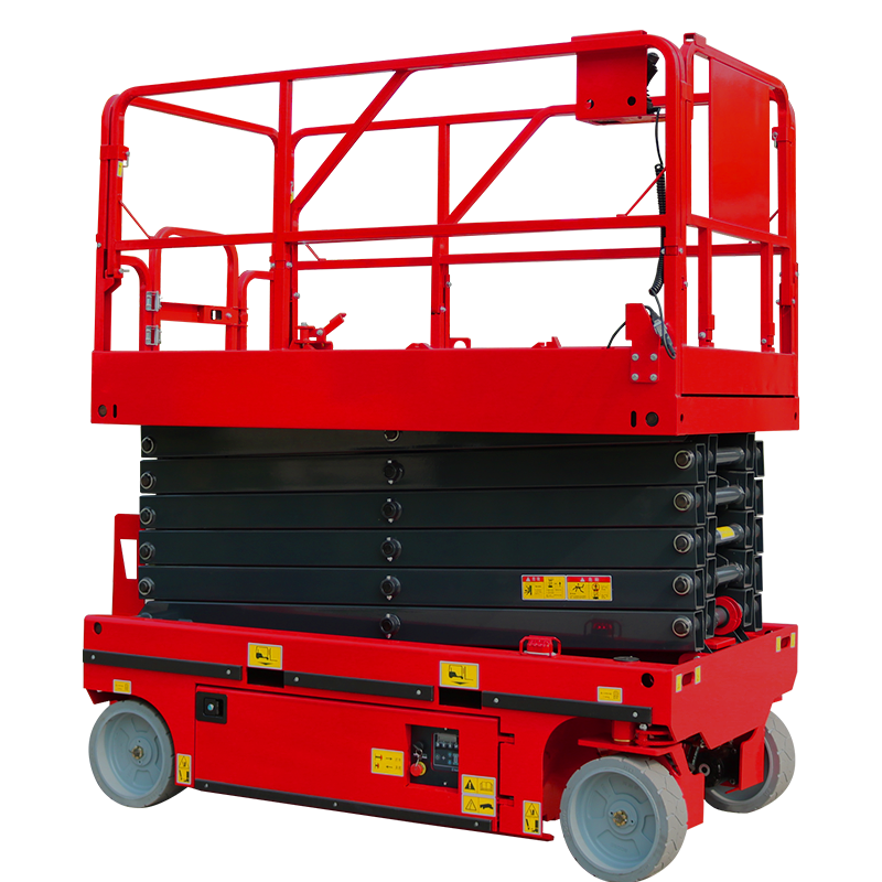 Unw 227Kg Sizzor Lift Automatic Brake System New Condition Hydraulic Actuation Streetlight Maintenance Bridge Inspection Retail