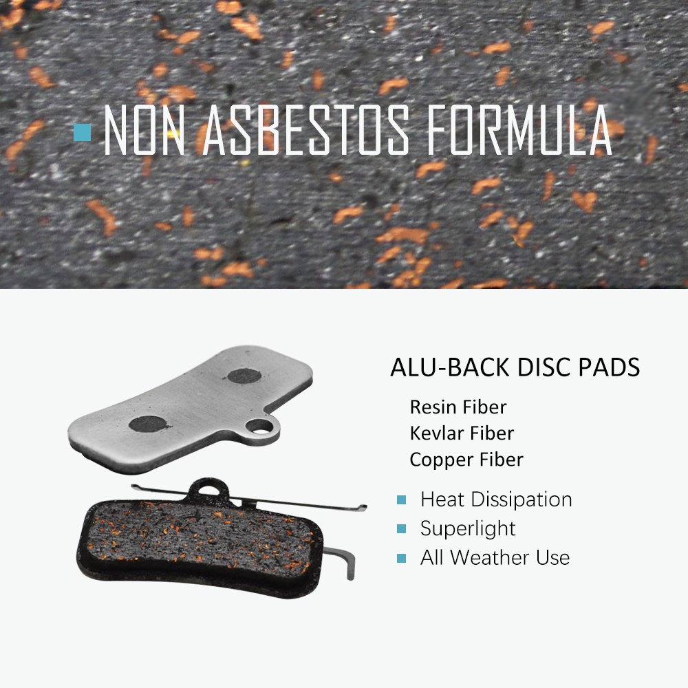 30 Prs Bicycle MTB Bike Disc Brake Pads Lightweight Aluminum Base Bicycle Brake Pads for SHIMANO AVID HAYES Magura Formula ZOOM