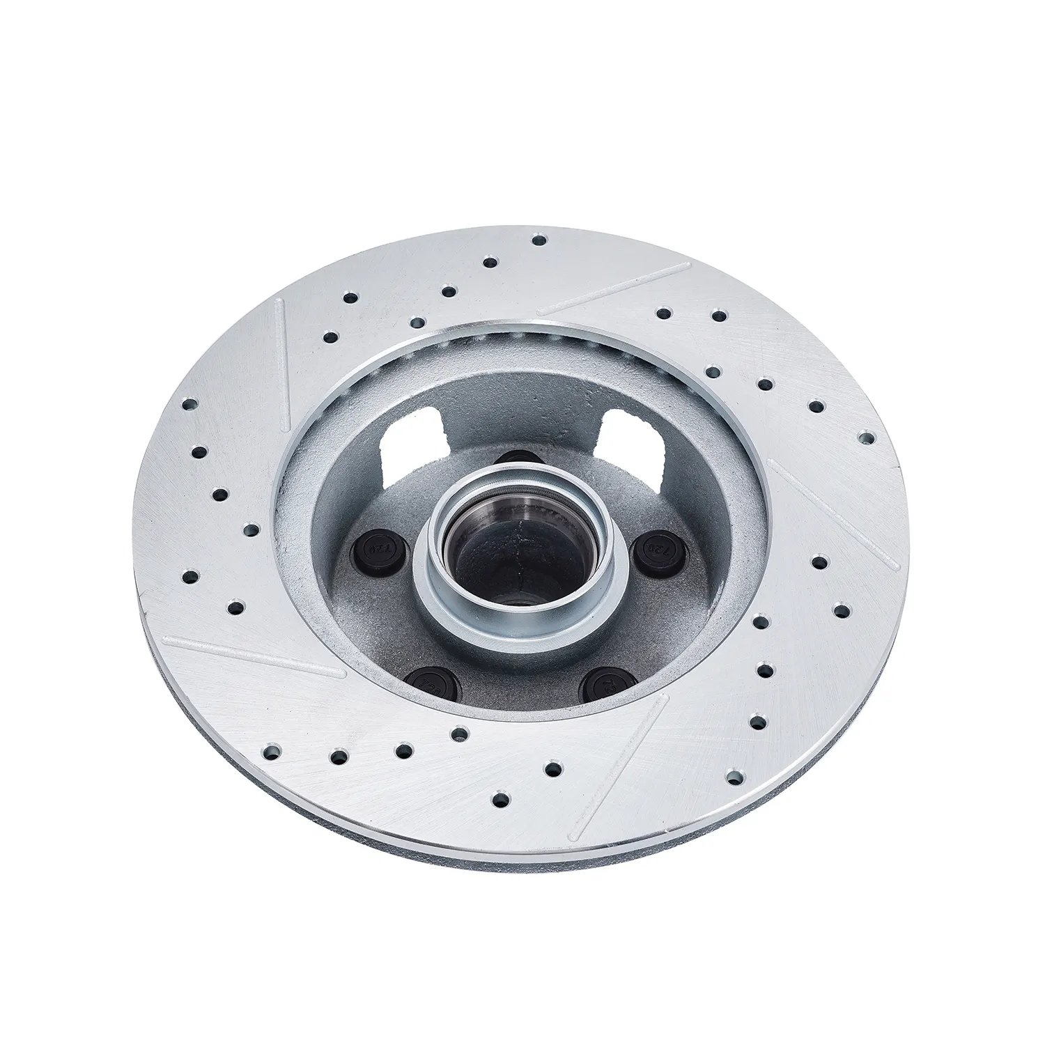 Street Rod Front Disc Brake Rotor Drilled Slotted for 1964-1967 Ford Mustang Left and Right Pair 5406D