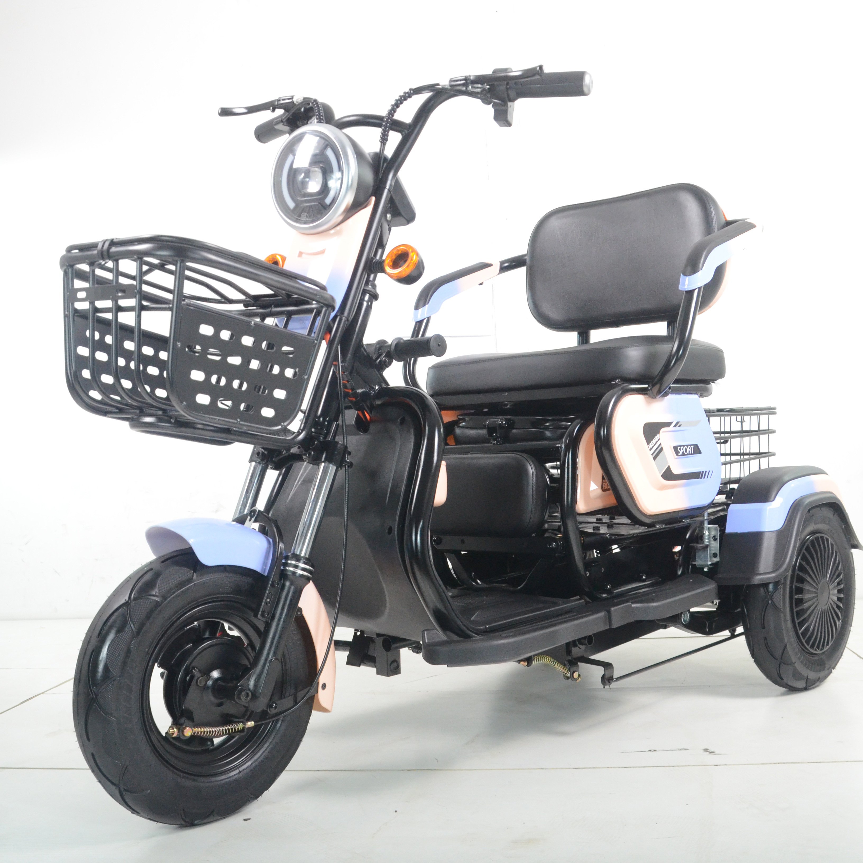 New Arrival Electric Tricycle 500W/750W/15OOW for Adults 3 Wheels Electric Tricycle Scooter E-Bike Factory Price 3 Wheeler