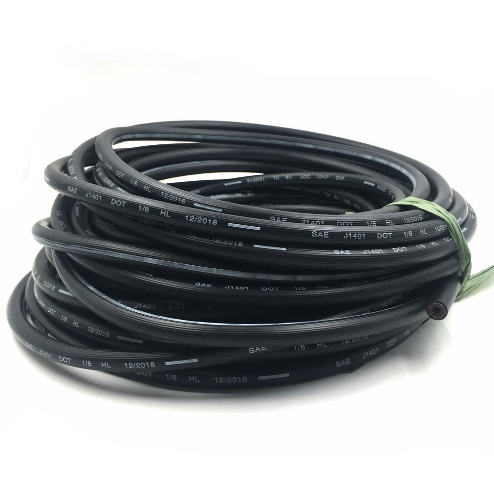 1/8 Size DOT SAE J1401 3.2mm 10.5mm OEM Brake Line Flexible Rubber Brake Pipe Automotive Brake Hoses For Different Model Cars