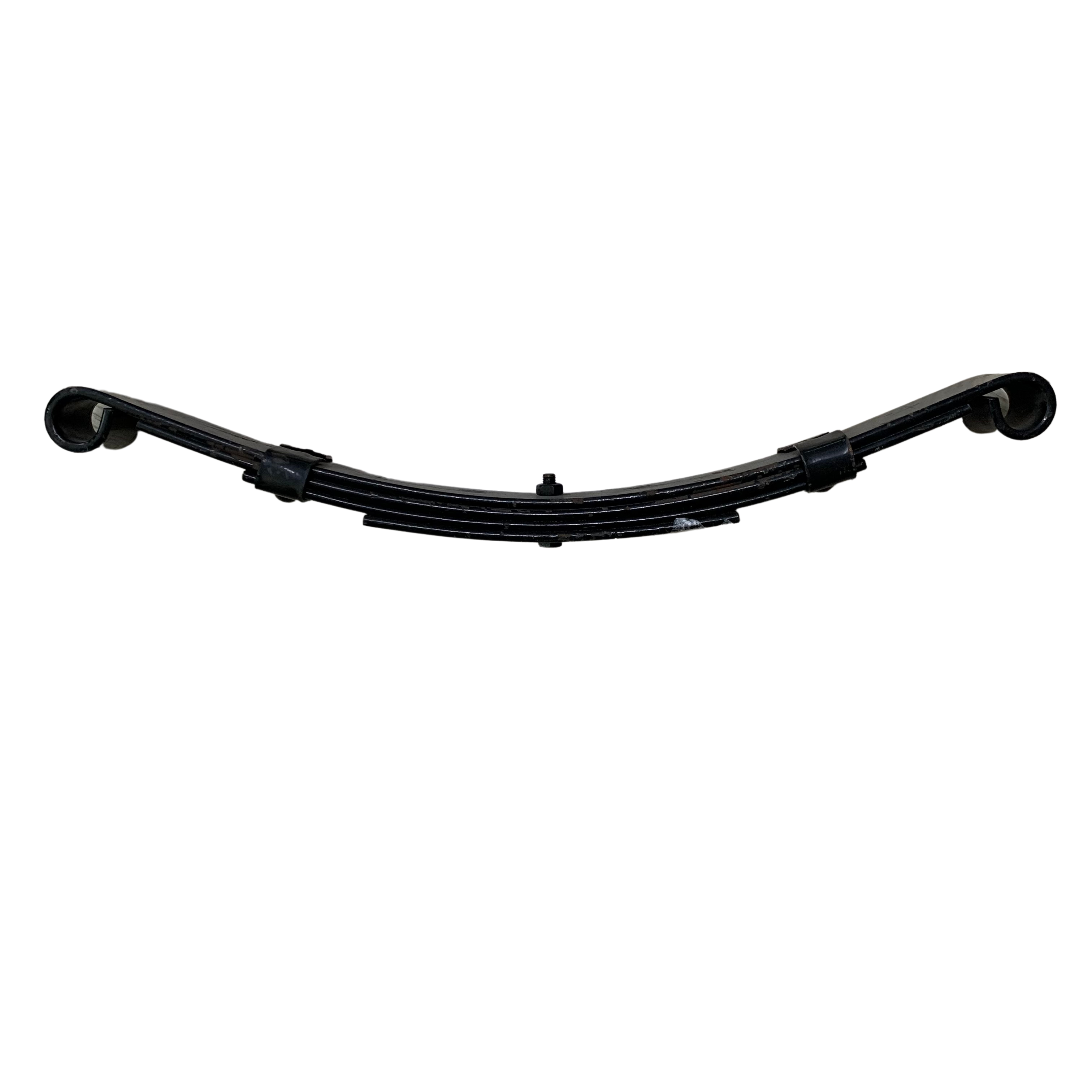 3500lbs Round Solid Camper Travel Trailer Parts Electric Brake Single Axle With Double Eyes Leaf Spring