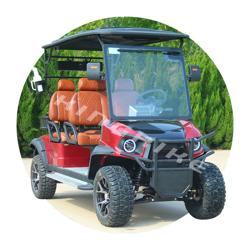 Club Car Electric Golf Car 2 4 6 8 Seats Metal Steel Plastic Golf Scooter off Road Golf Cart with Curtis Controller