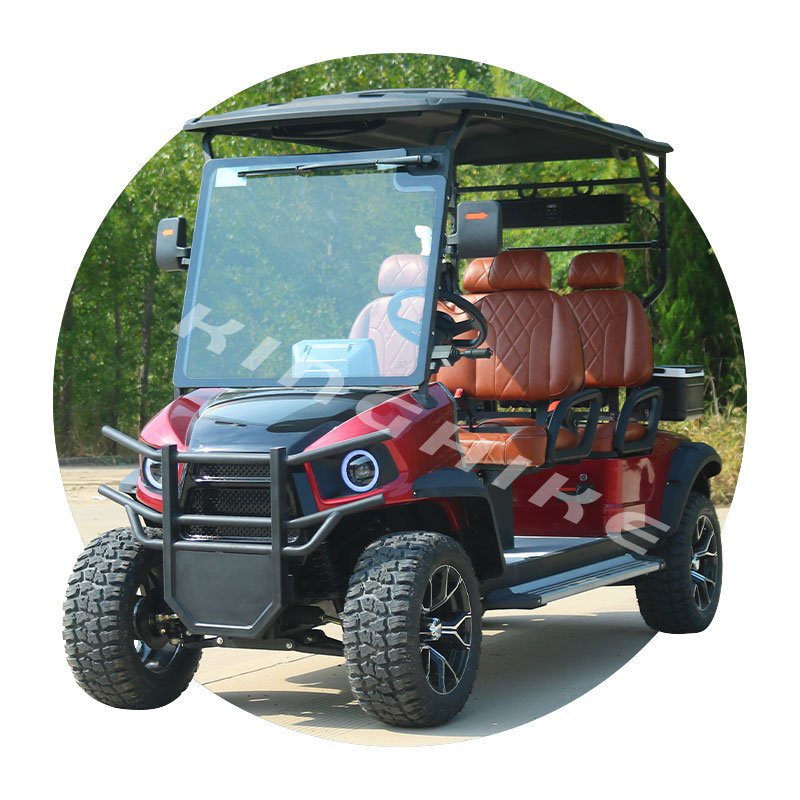 Club Car Electric Golf Car 2 4 6 8 Seats Metal Steel Plastic Golf Scooter off Road Golf Cart with Curtis Controller