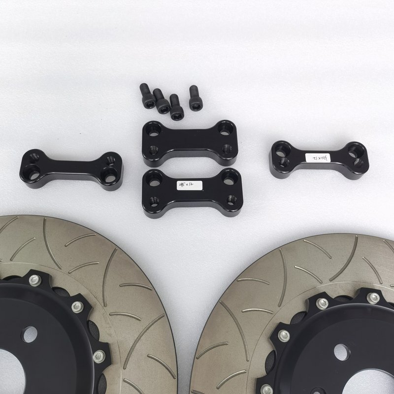 Jekit 355*22mm Rear DIsc Pair Black Anodise Bracket Pair for Audi RS3 8V Saloon