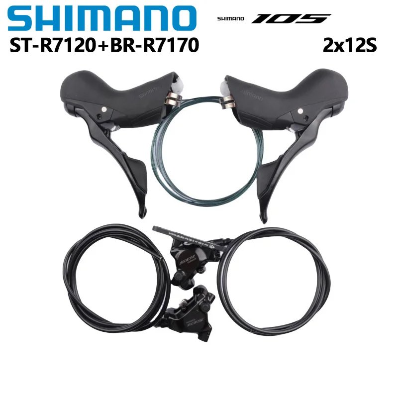 For Shimano R7120+R7170 ST 105 BR R7170 Hydraulic Disc Brake Caliper L05A Pads 2x12-Speed Road Bike Cycling for Left Right BMX