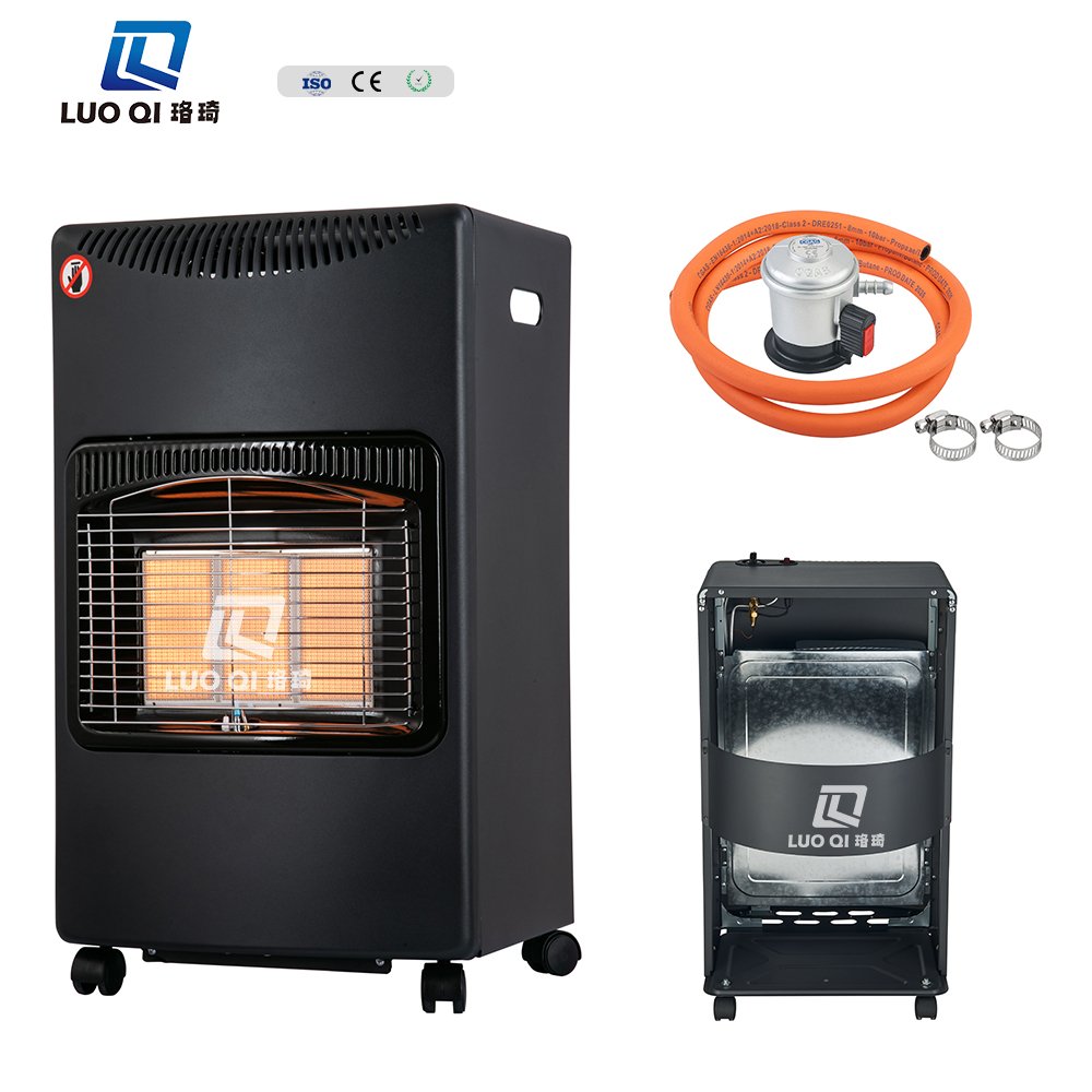 Cost Performance Household Gas Room Heater Ceramic Gas Space Heater Casters with Brake Portable Gas Heaters