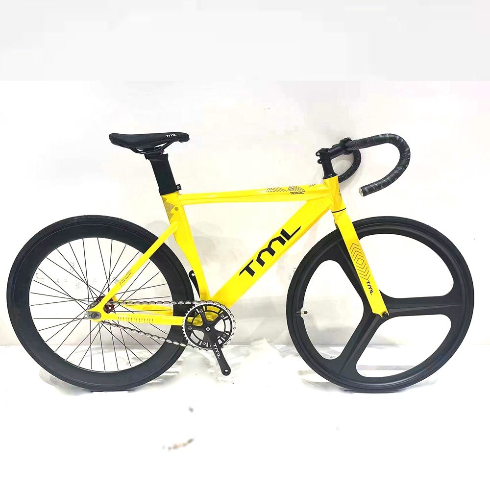 Beautiful Magnesium Alloy Integrated Wheel Fixie Bicycle Frame 700C Fixed Gear Bike for Men