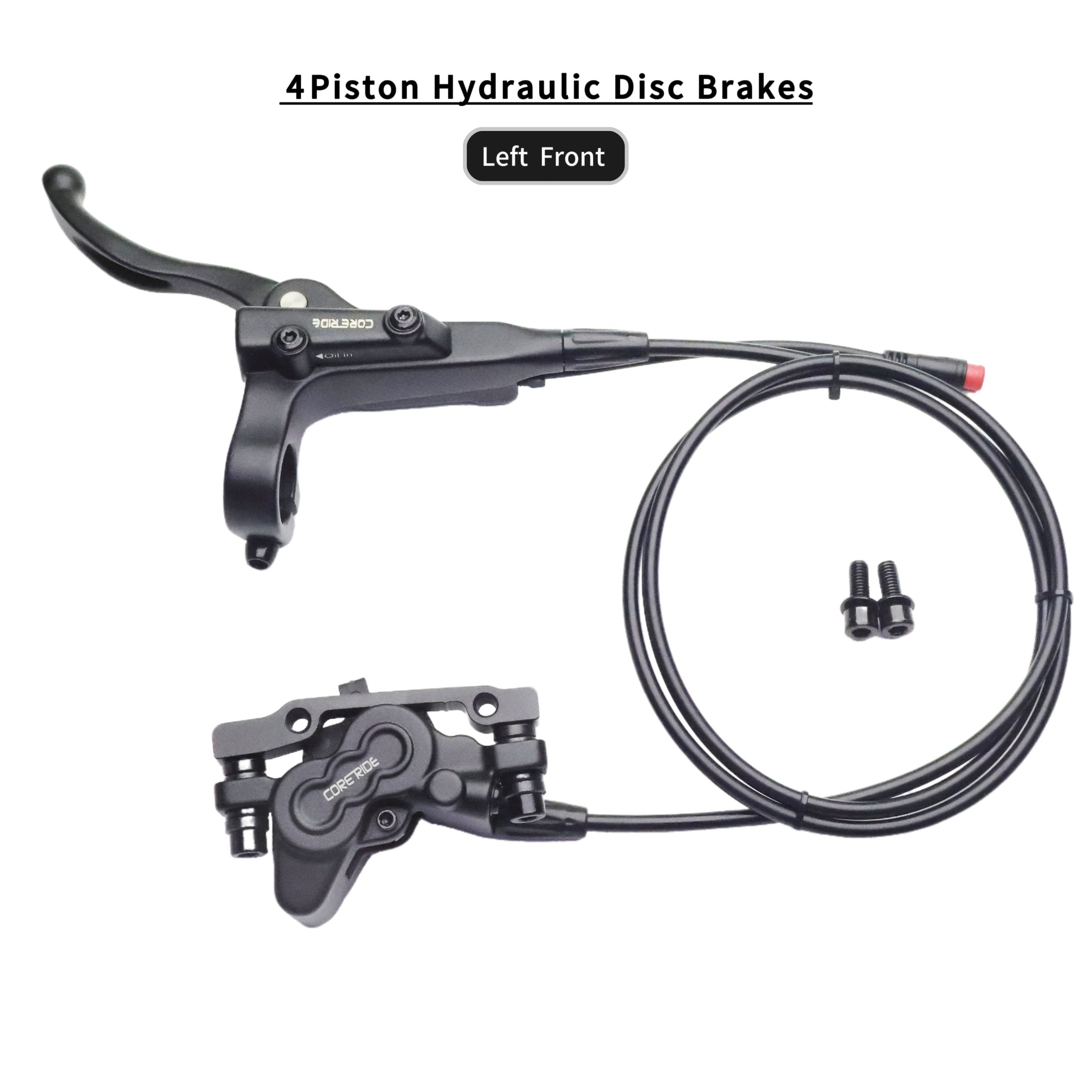 Electric Tricycle Folding Bike off Road Ebike General Purpose 4 Piston Hydraulic Brake 160mm 180mm Disc Rotor Brake Caliper Set