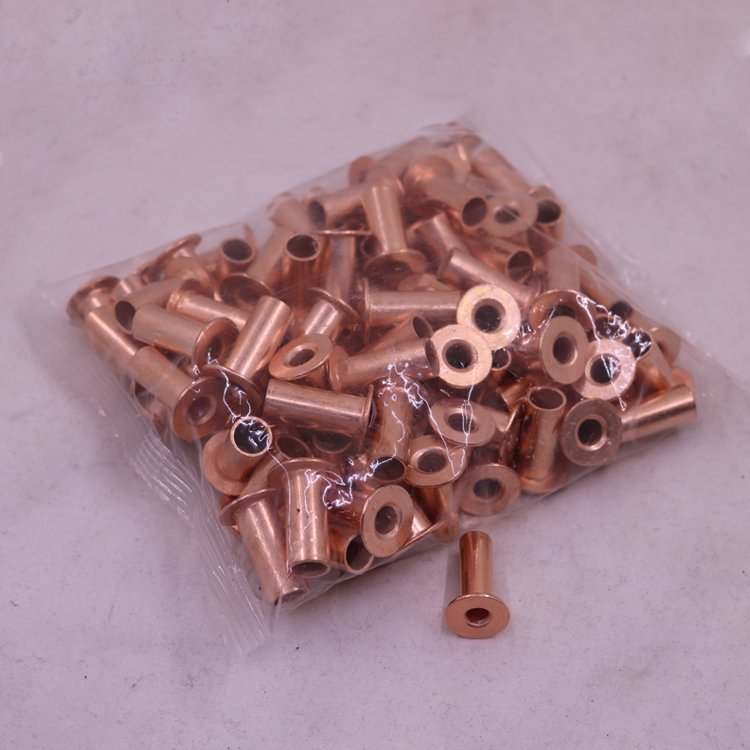 Air Brake Supply Heavy Duty Truck Pneumatic Aluminum Iron Copper Plated Tubular Brake Shoe Lining Rivets