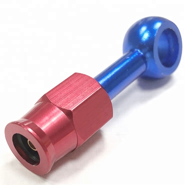 AN3 to AN12 Banjos Fitting for Braided Brake Hose Red Blue Motorsport