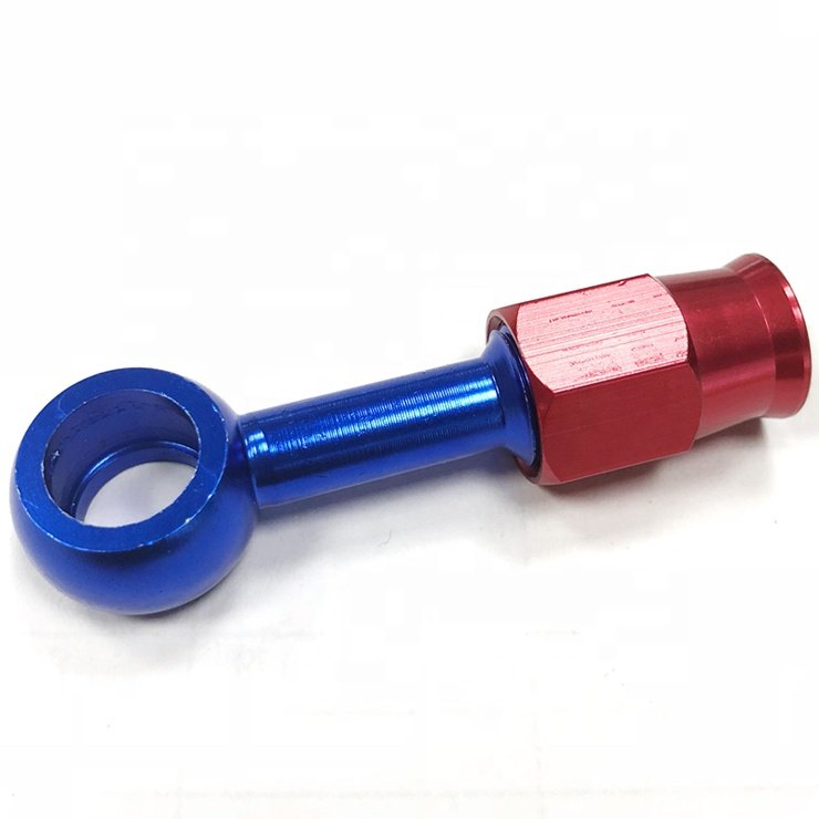 AN3 to AN12 Banjos Fitting for Braided Brake Hose Red Blue Motorsport