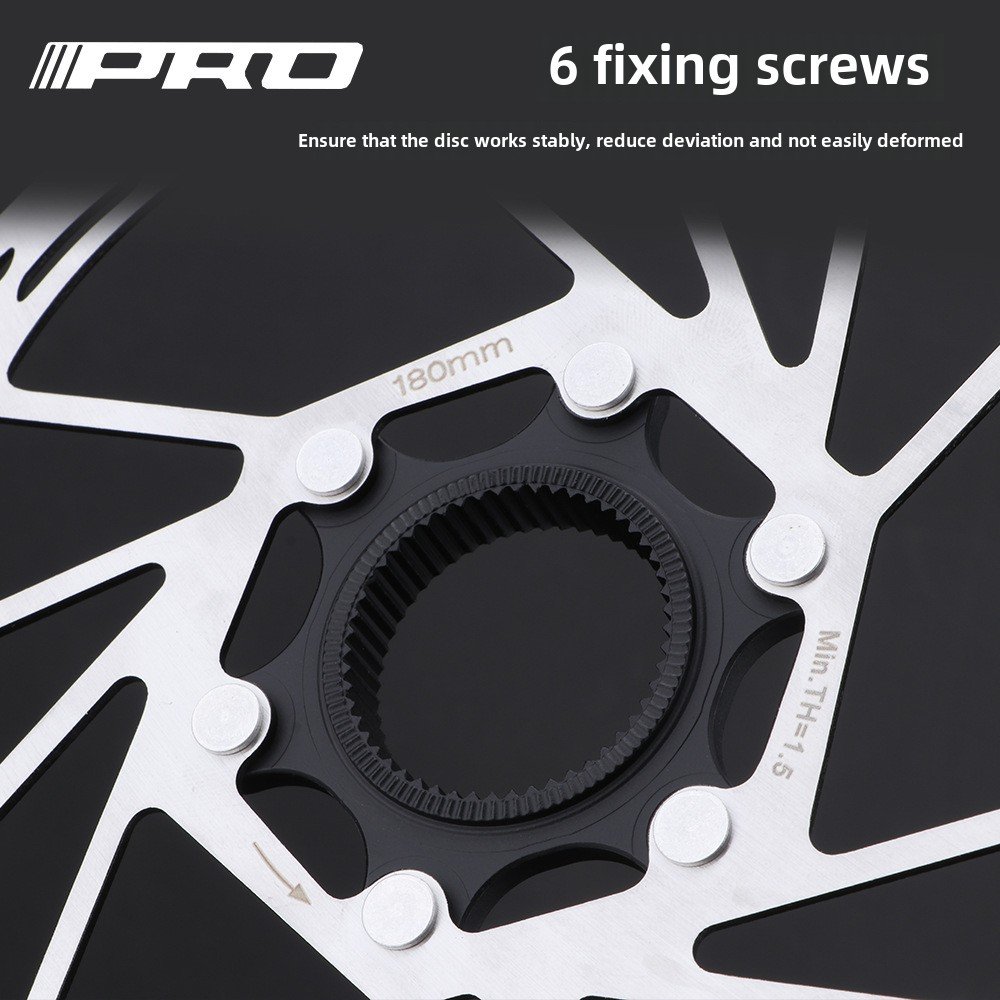 Iiipro Center-Lock 140/160/180/203mm Steel Disc Brake Pad for Mountain Road Bicycle for Disc Center-Lock System