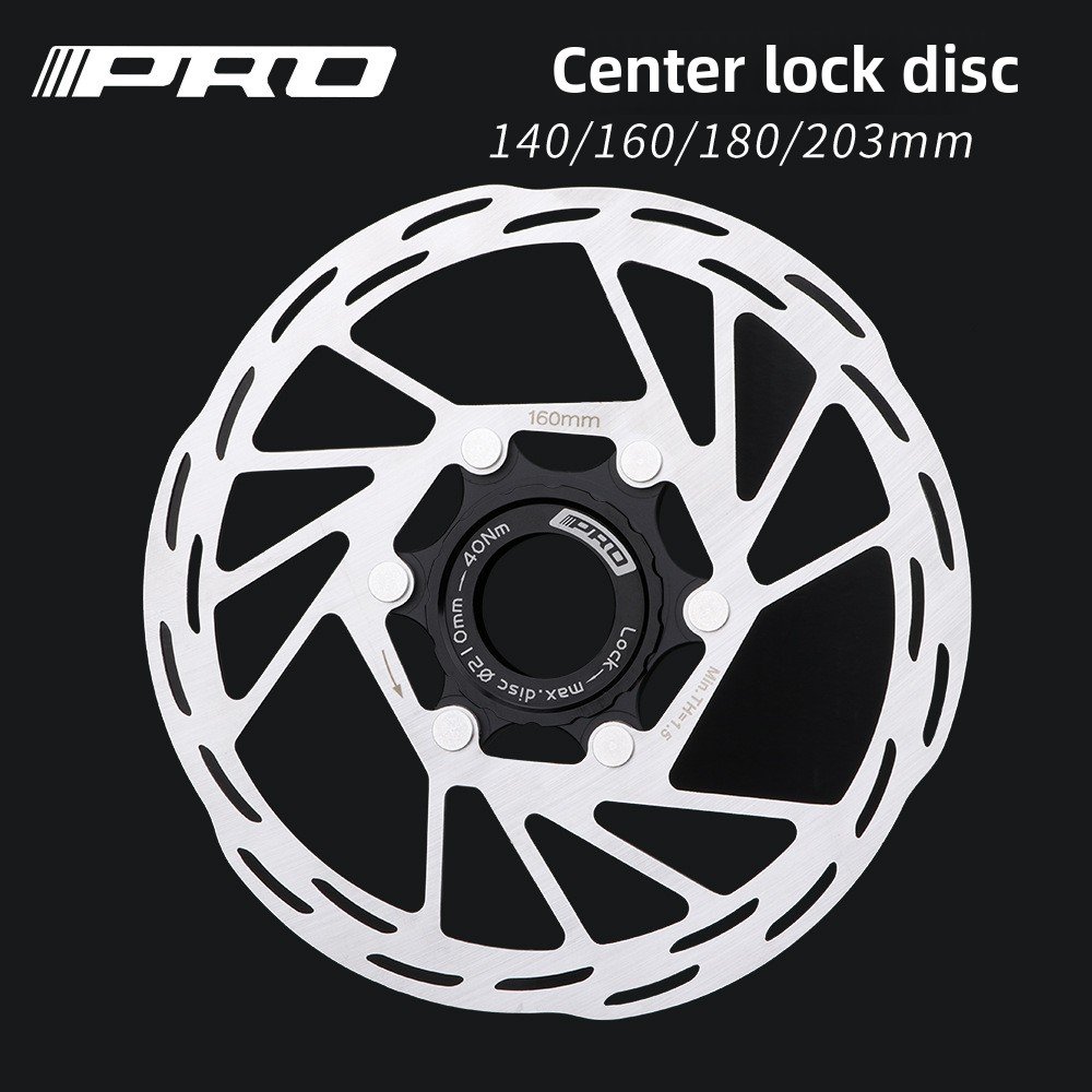Iiipro Center-Lock 140/160/180/203mm Steel Disc Brake Pad for Mountain Road Bicycle for Disc Center-Lock System