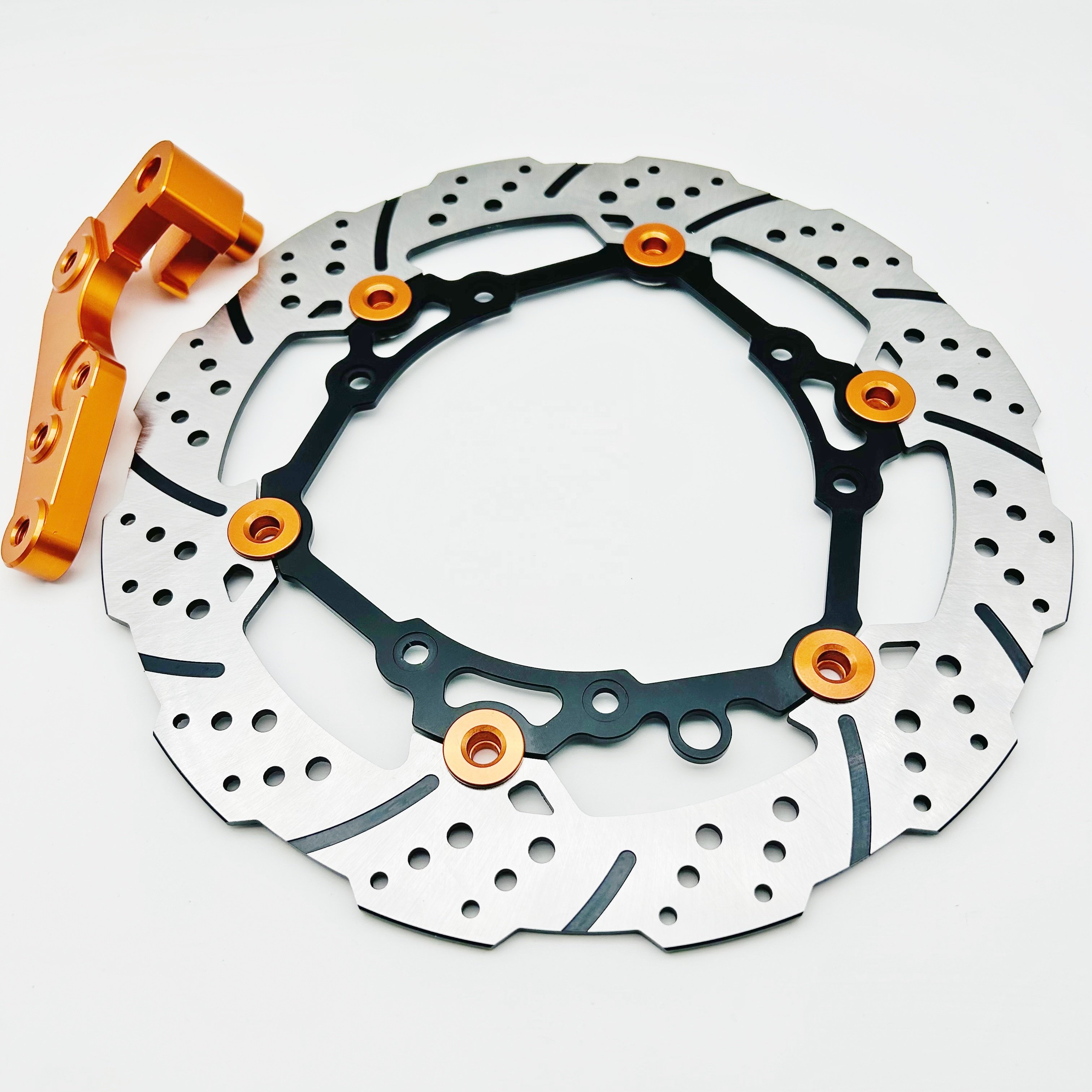 Motorcycle Dirt Bike Front Oversize Brake Disc Rotor with Bracket for KTM 250SXF 450SXF SX XC EXC XCW EXC-F 125-530 All Models