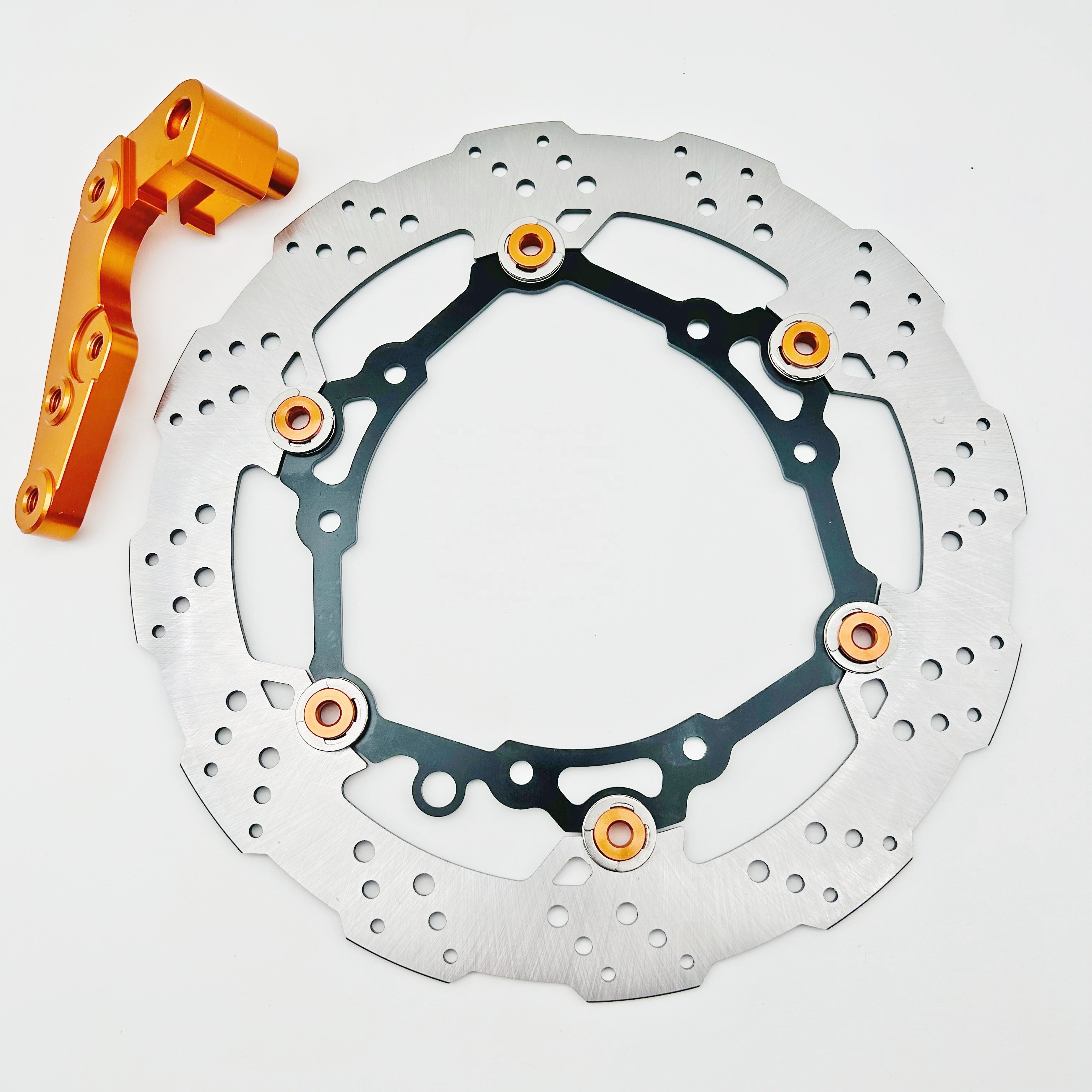 Motorcycle Dirt Bike Front Oversize Brake Disc Rotor with Bracket for KTM 250SXF 450SXF SX XC EXC XCW EXC-F 125-530 All Models