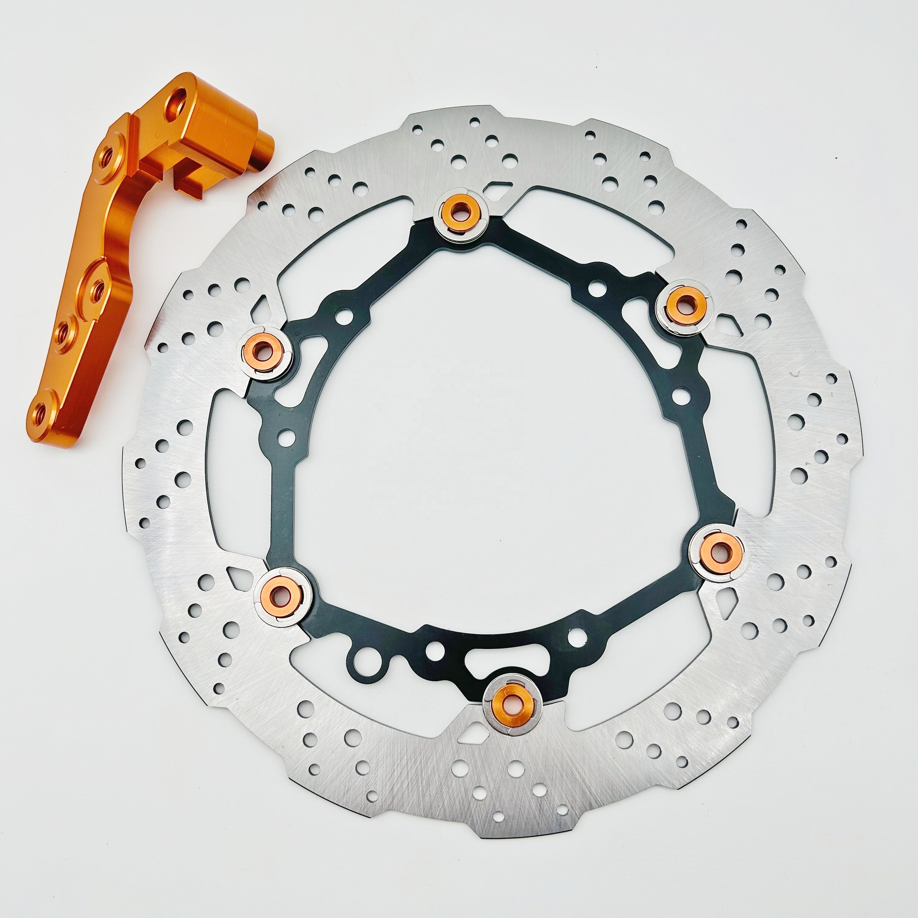 Motorcycle Dirt Bike Front Oversize Brake Disc Rotor with Bracket for KTM 250SXF 450SXF SX XC EXC XCW EXC-F 125-530 All Models