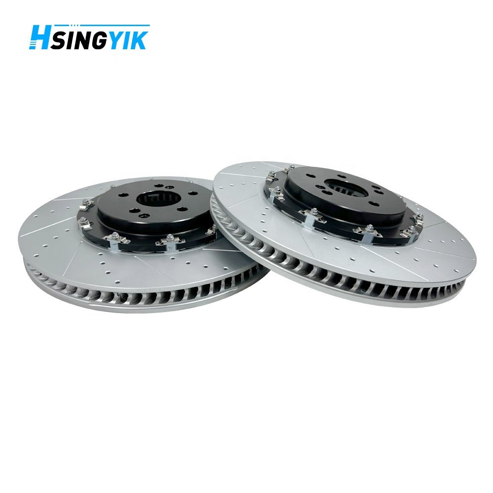 Hsingyik 380 MM OEM Upgrade 2-Piece Brake Rotor Front Brake Disc for Land Rover Range Rover III (L322) LR011591 LR031845