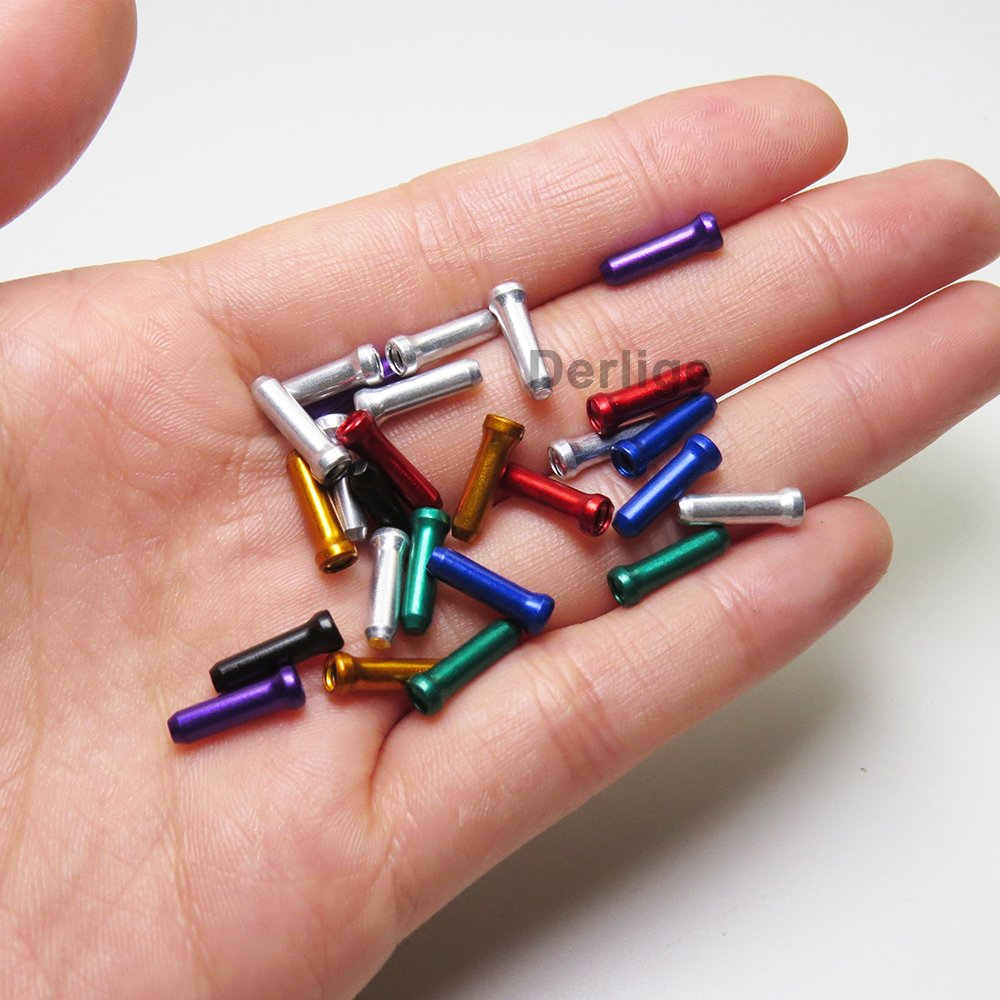 Aluminum Alloy Colorful Bicycle Brake Wire Core Cap for Protecting Shift Brake Cables Bicycle Spare Parts
