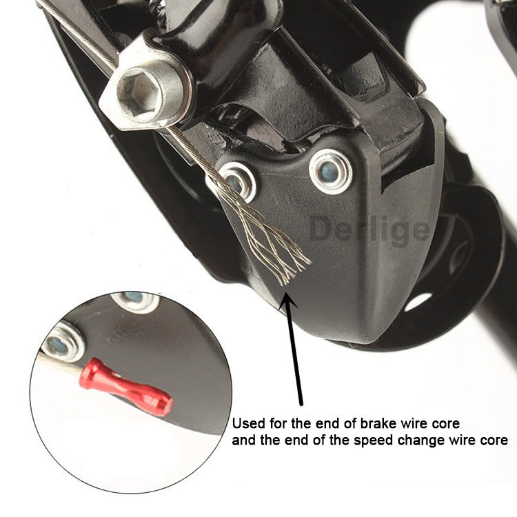 Aluminum Alloy Colorful Bicycle Brake Wire Core Cap for Protecting Shift Brake Cables Bicycle Spare Parts