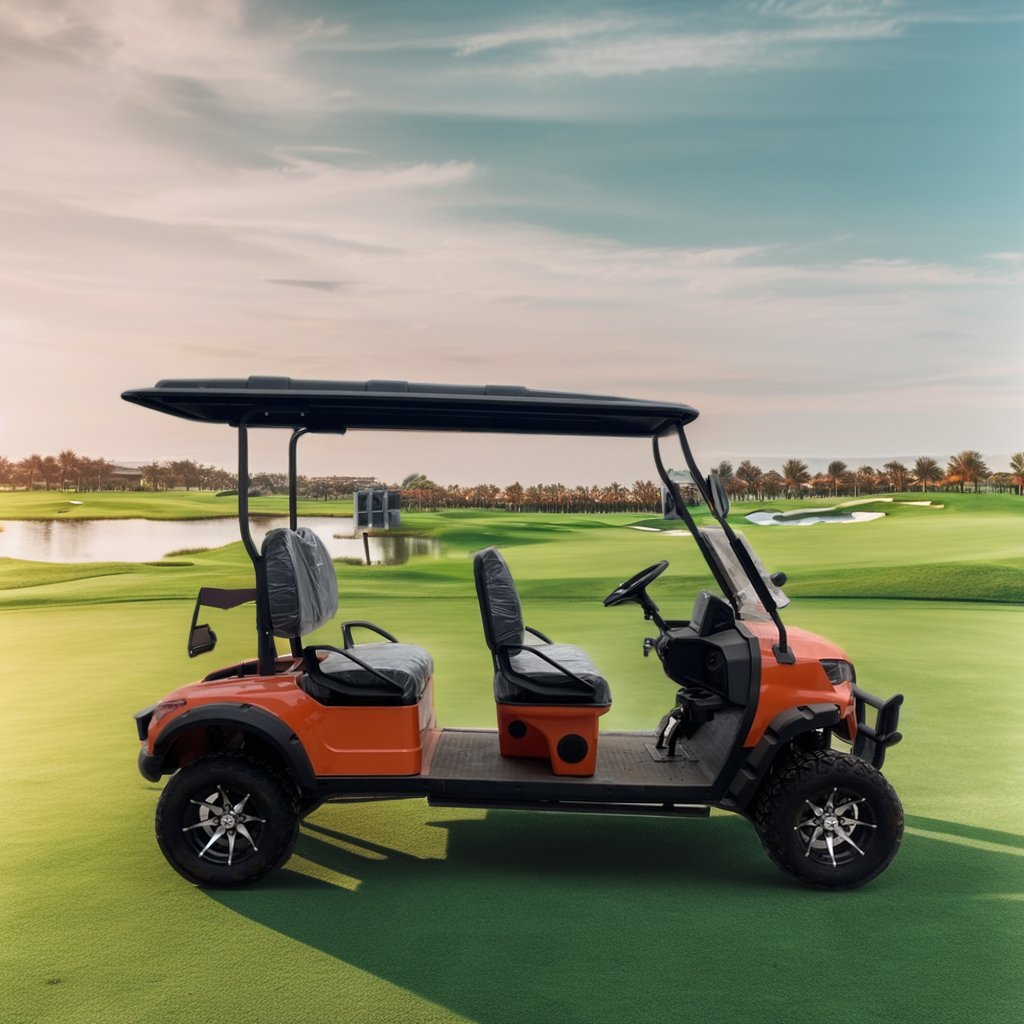 Lifted 60 Volt Lithium Golf Cart 6 Seater E-golf Cart Cars Electric Motor for Usa Market
