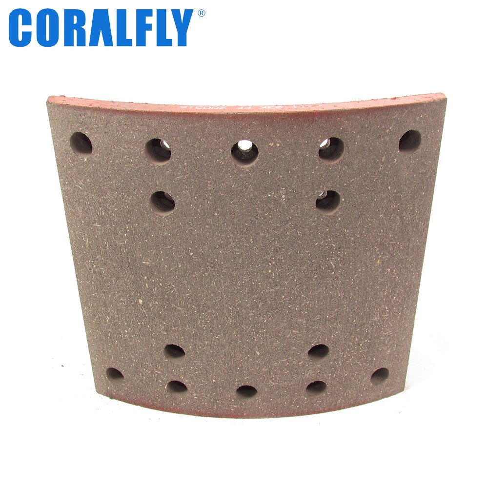High Quality Truck Parts Reliable Durable Coralfly Truck Brake Lining 4311 American Heavy Trucks Brake Shoe