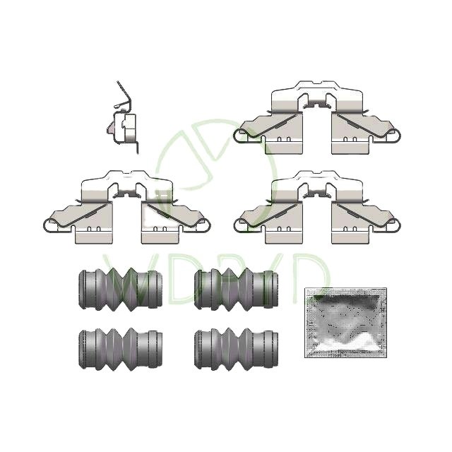 OE Specification Anti-Noise Brake Pad Shim Kit for Toyota Auris/Scion Tc/Akebono Systems | Heavy Duty