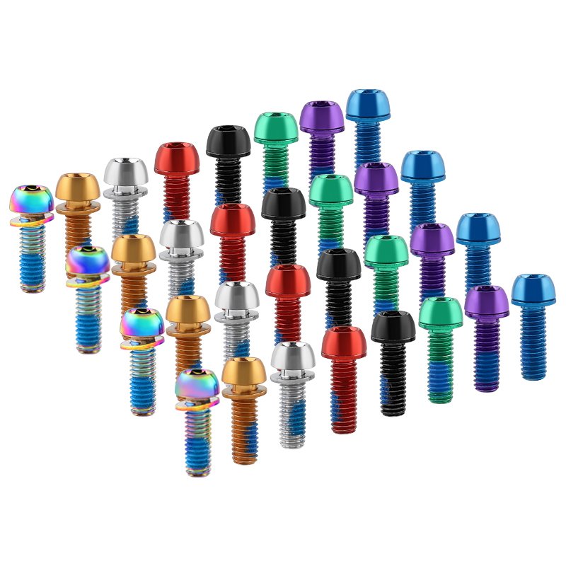 MUQZI 6pcs Bike Stem Screw Brake Caliper Bolt M6x17mm Bicycle Crank Arm Fixing Bolts